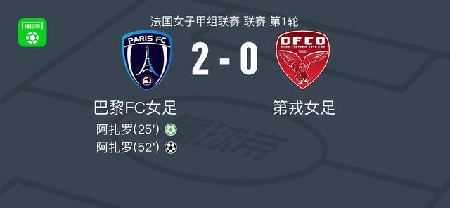 B体育官方首页-巴黎FC女足2-0第戎女足，阿扎罗独中两元